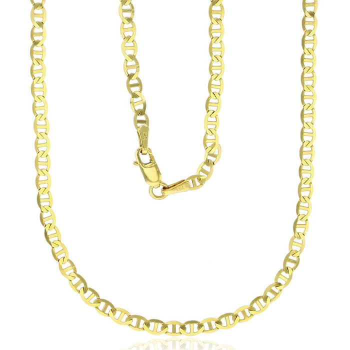 Real 14k Gold Mariner Chain - 3mm