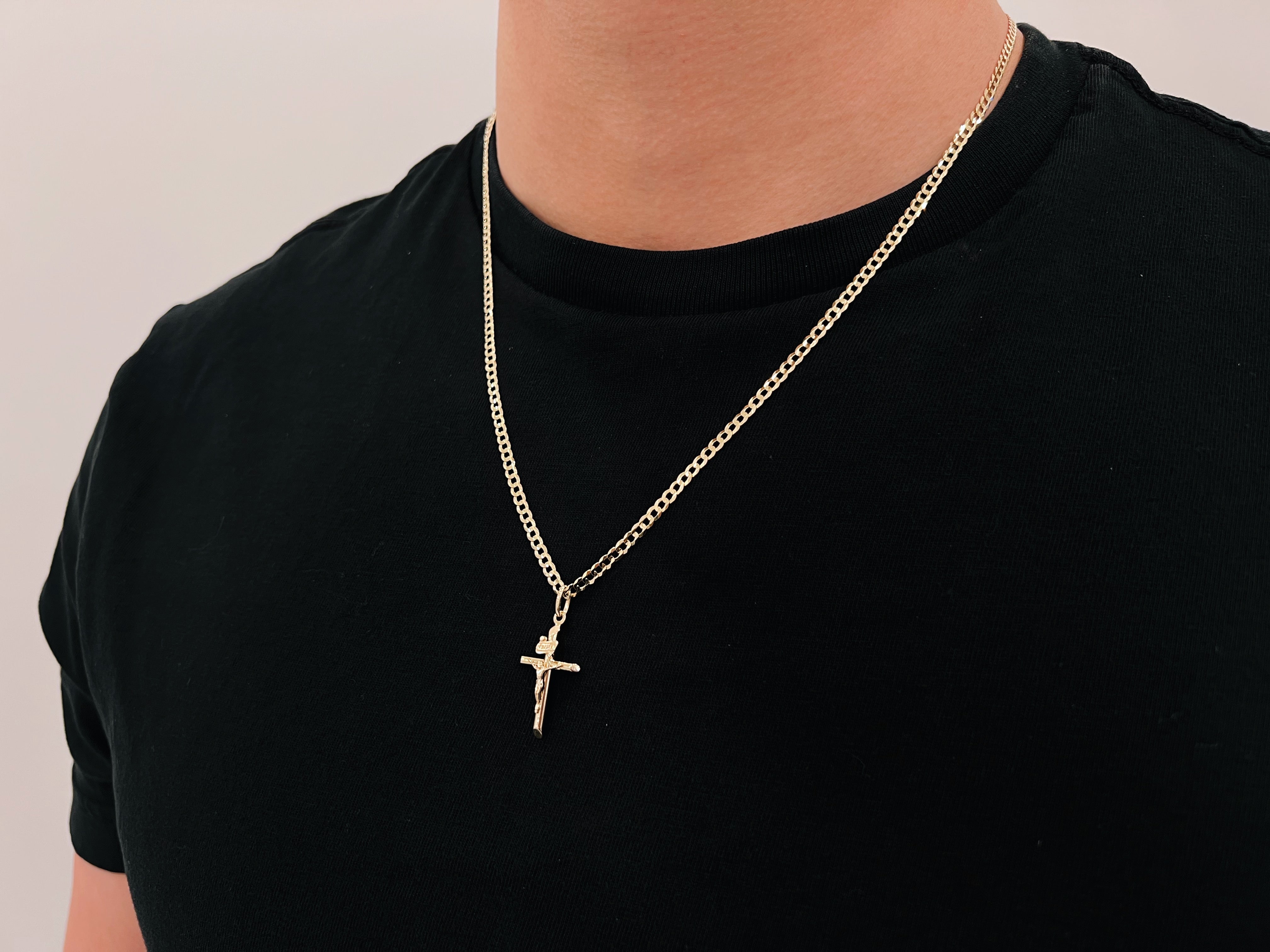 14k Gold Cross Chain