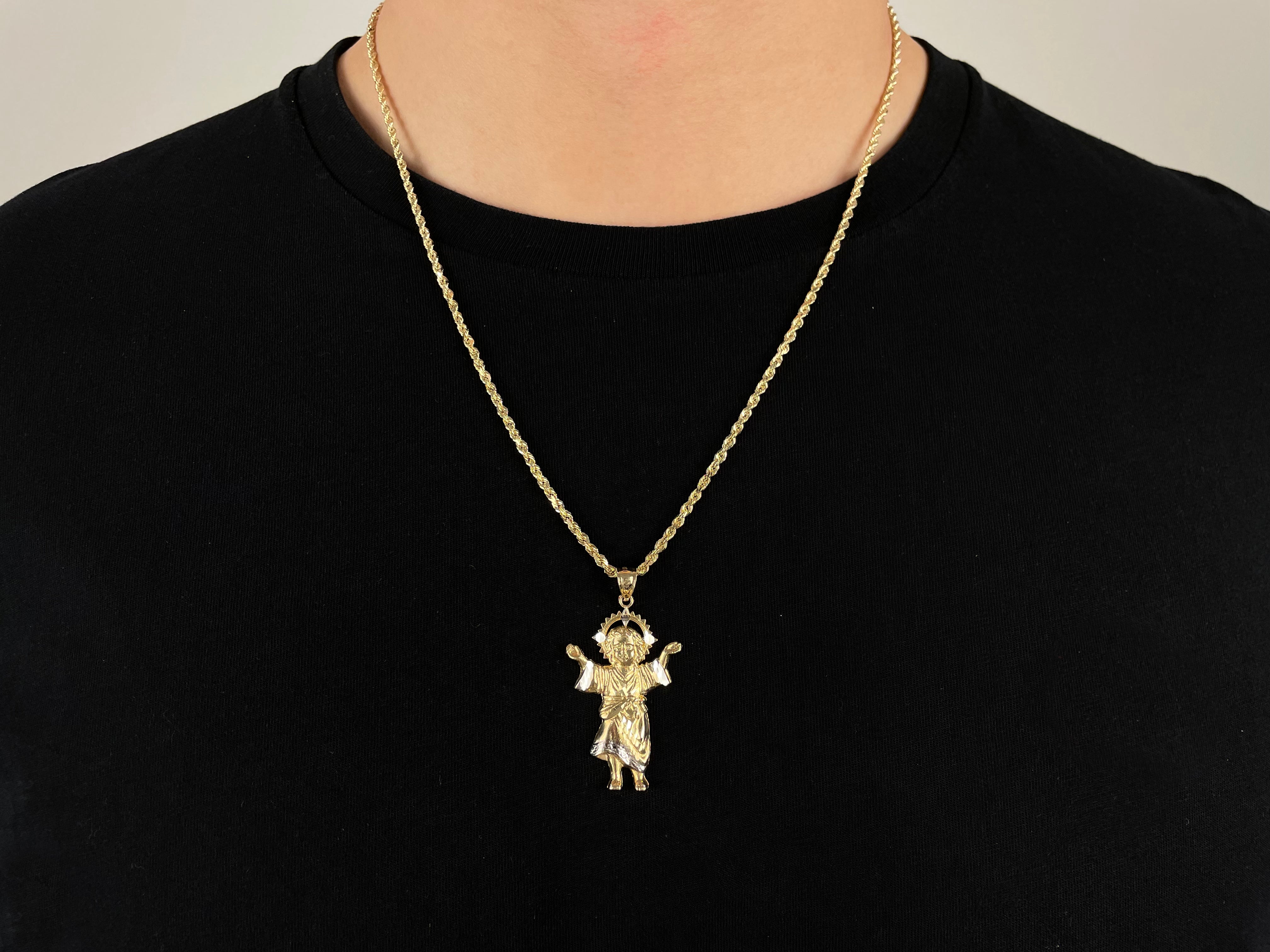 14k Gold Divino Niño (Divine Child Jesus) Necklace