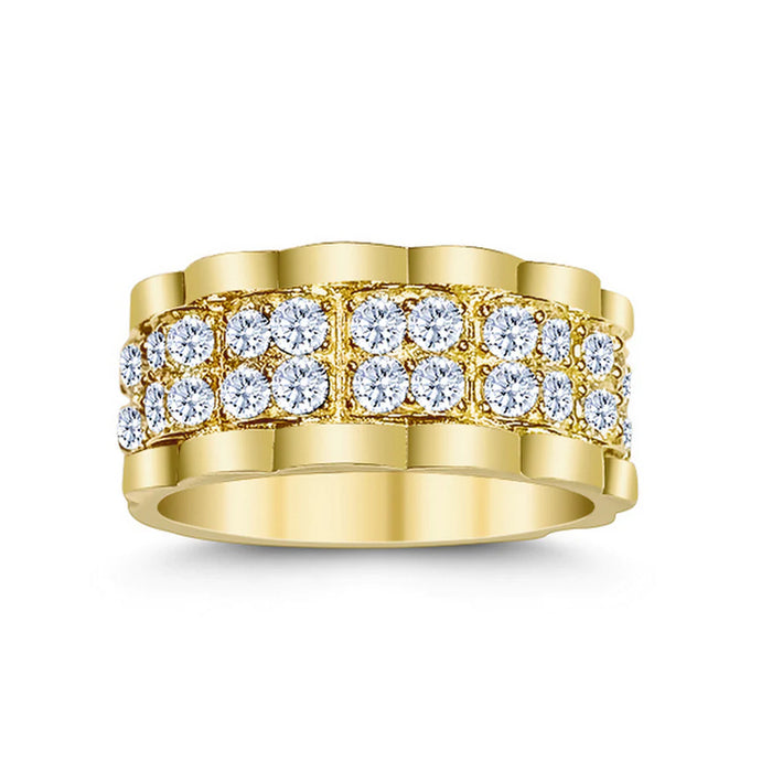 14k Gold Eternity with Cz Ring