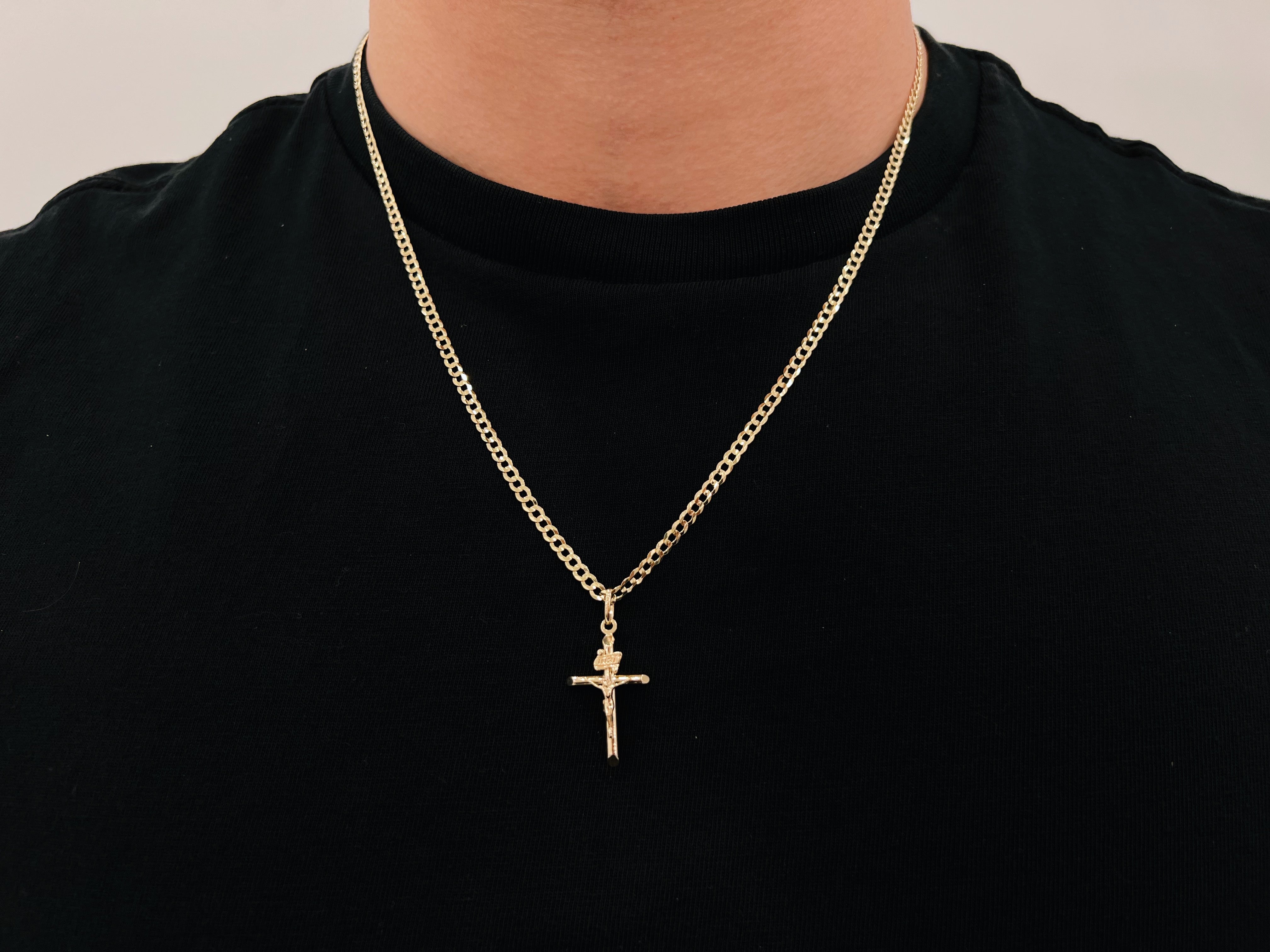 14k Gold Cross Chain