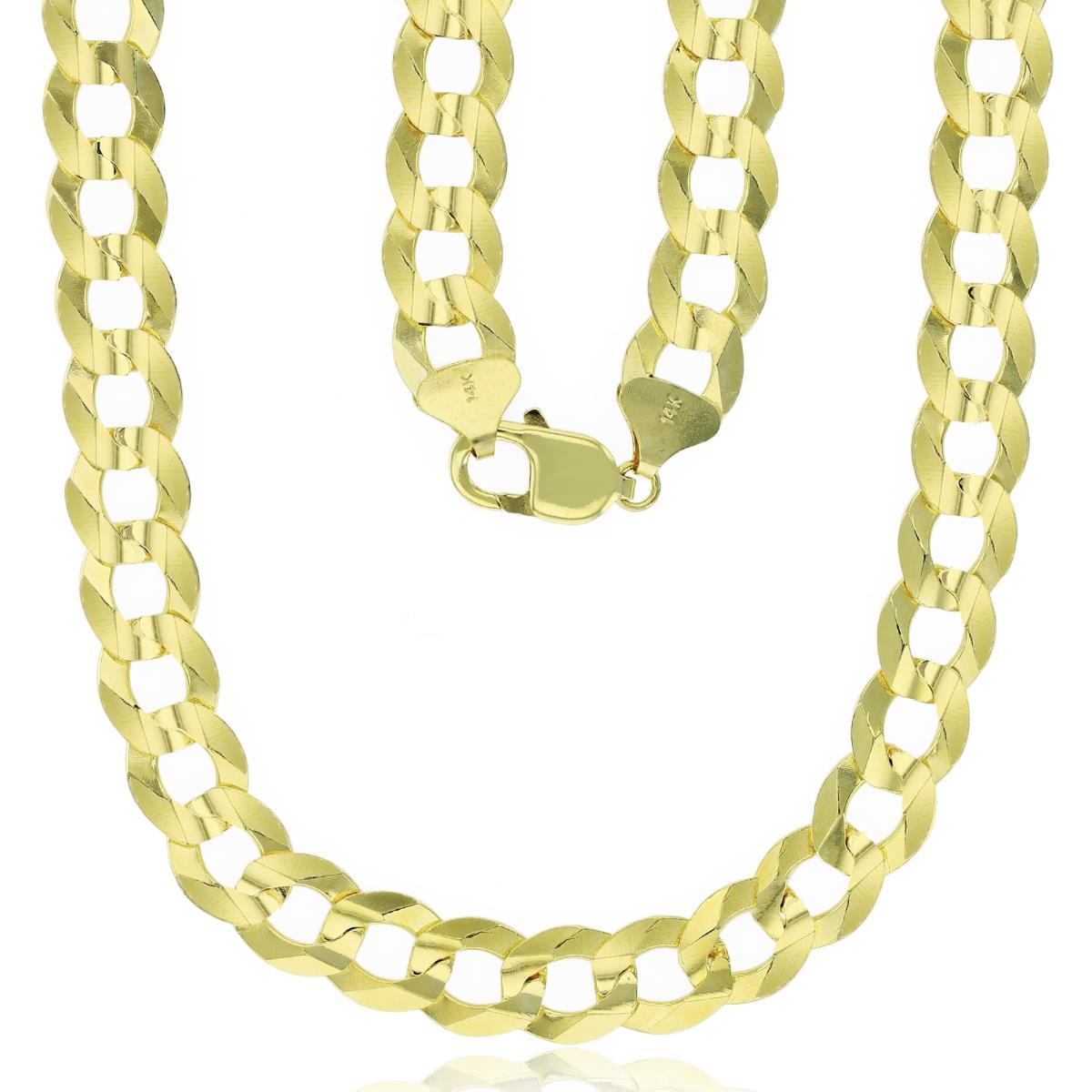 Real 14k Gold Curb Chain - 11.5mm