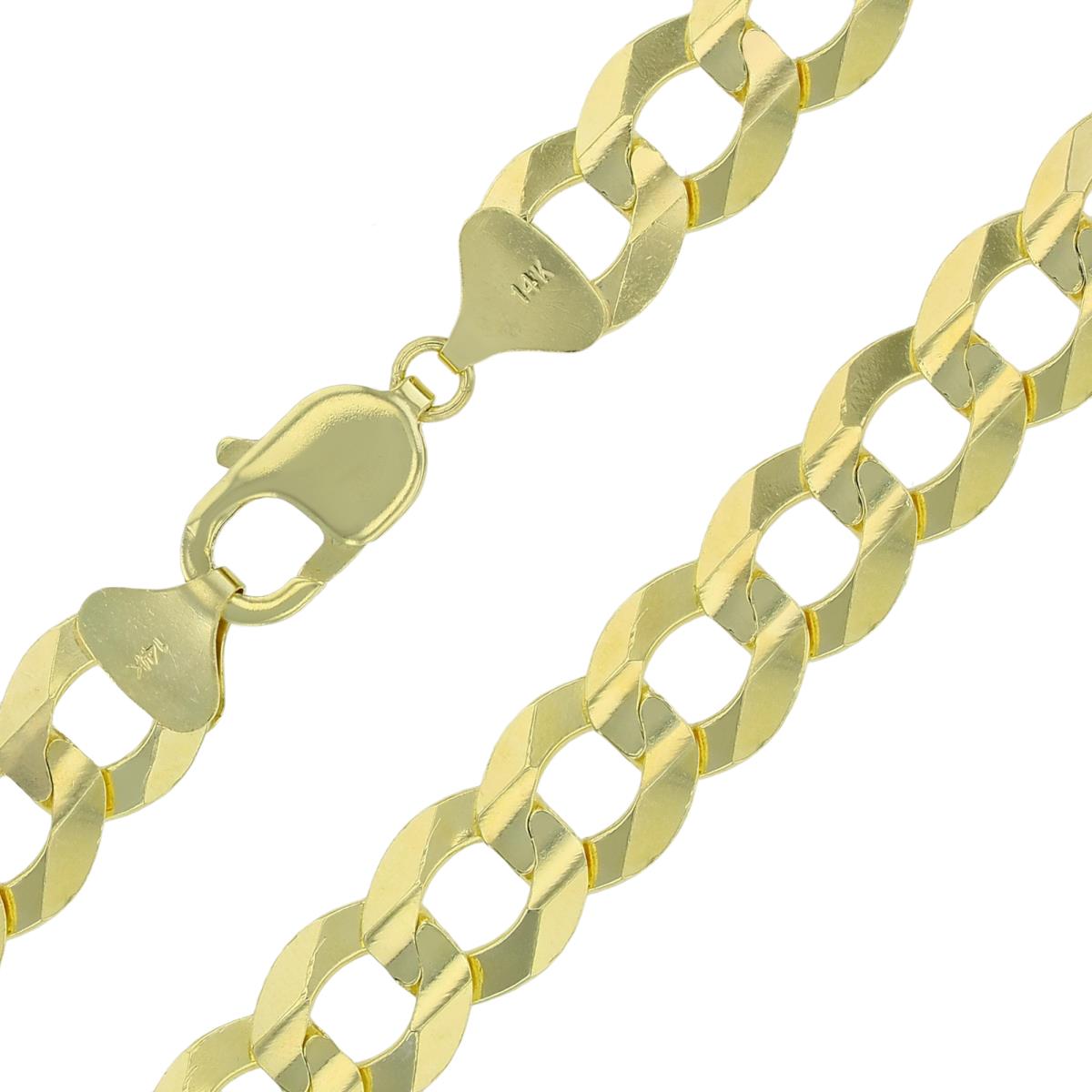 Real 14k Gold Curb Chain - 11.5mm