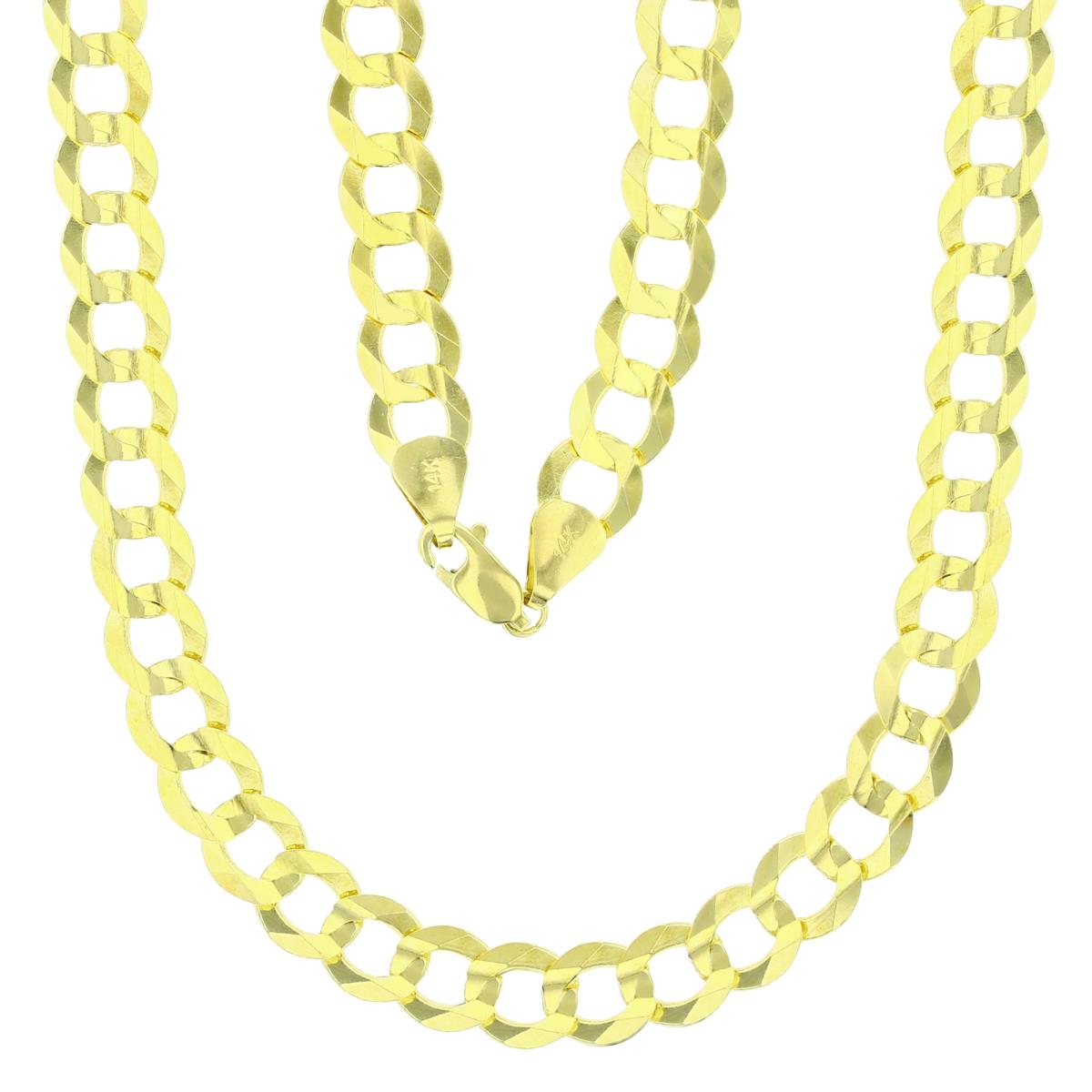 Real 14k Gold Curb Chain - 8mm