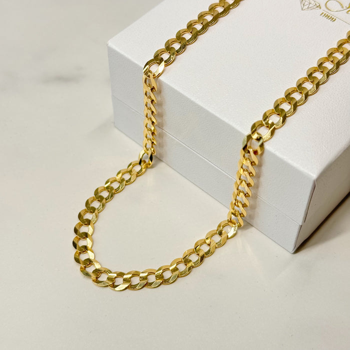 Real 14k Gold Curb Chain - 5.5mm