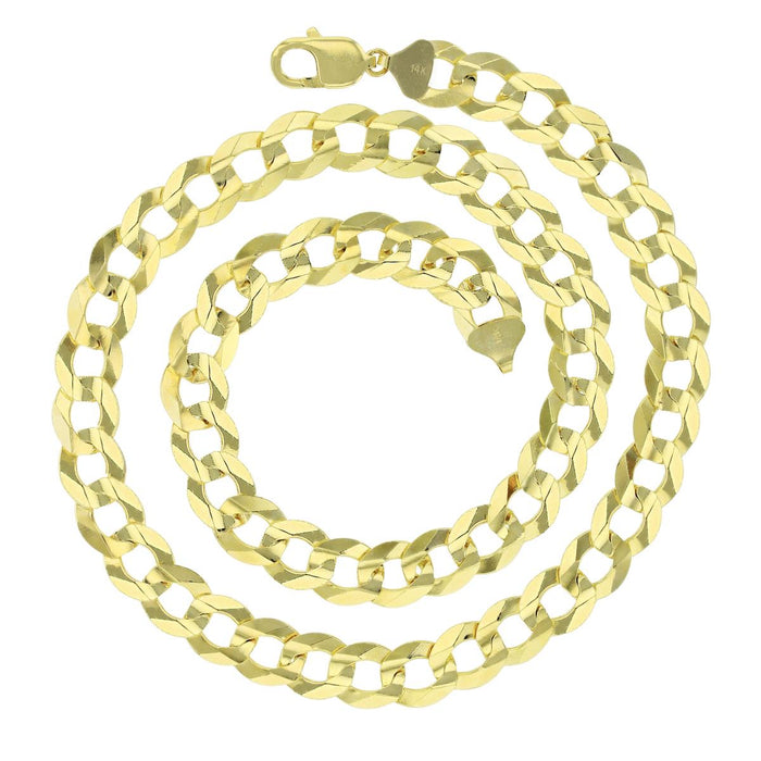 Real 14k Gold Curb Chain - 11.5mm