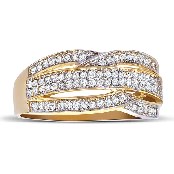 14k Gold Cubic Zirconia Fashion Ring
