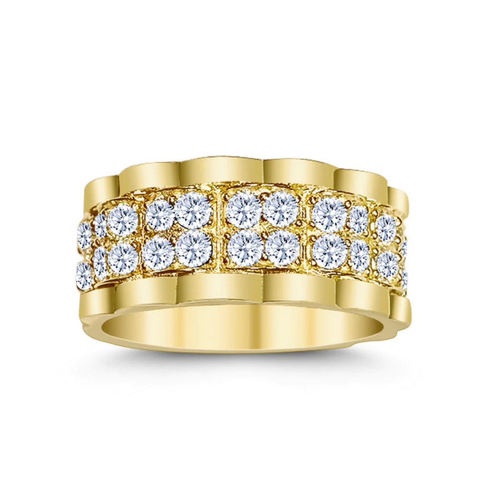 14k Gold Eternity with Cz Ring
