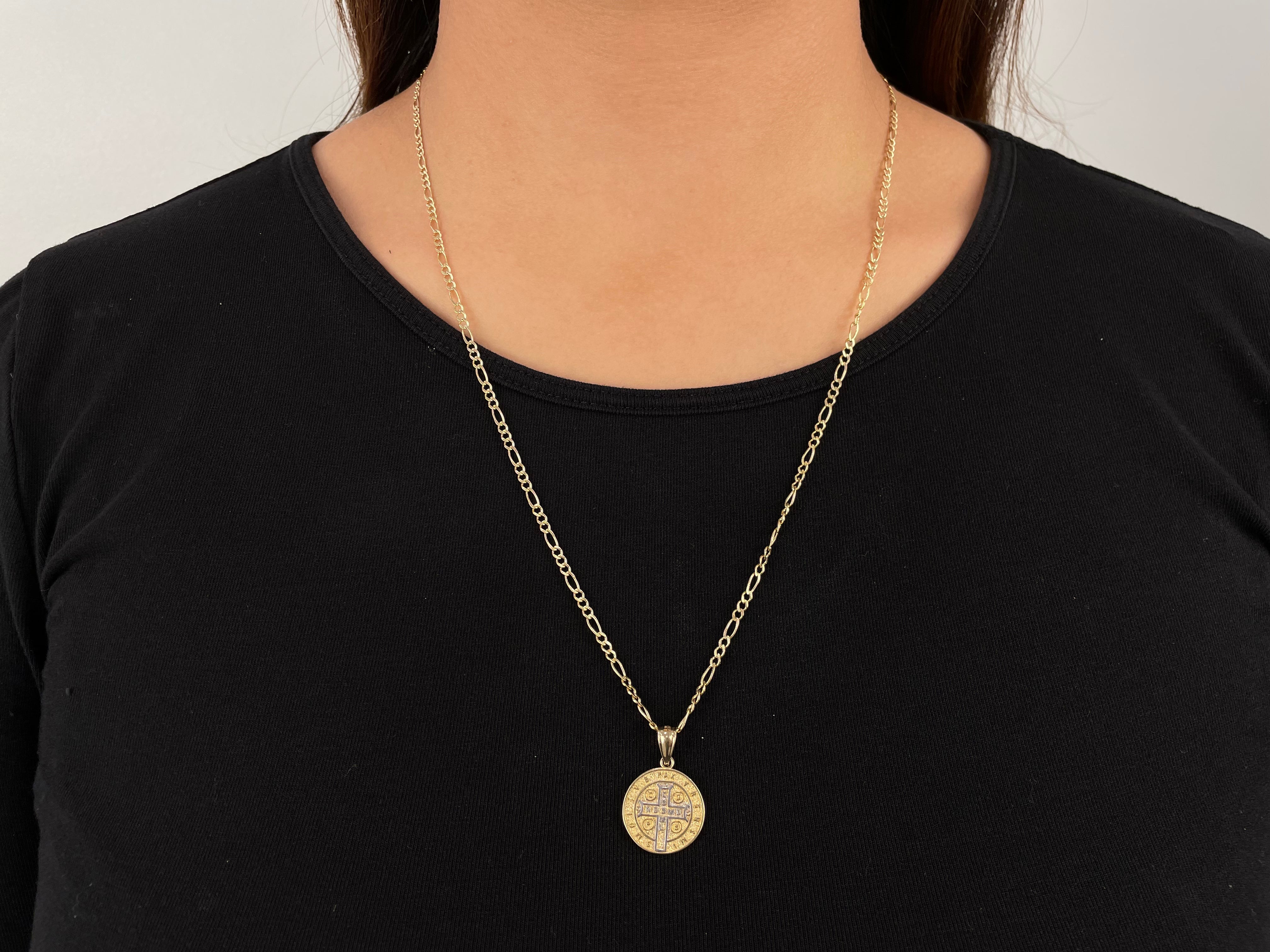 14k Gold San Benito (Saint Benedict) Necklace