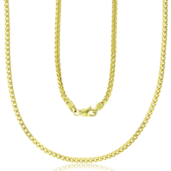 Real 14k Gold Franco Chain - 2.5mm