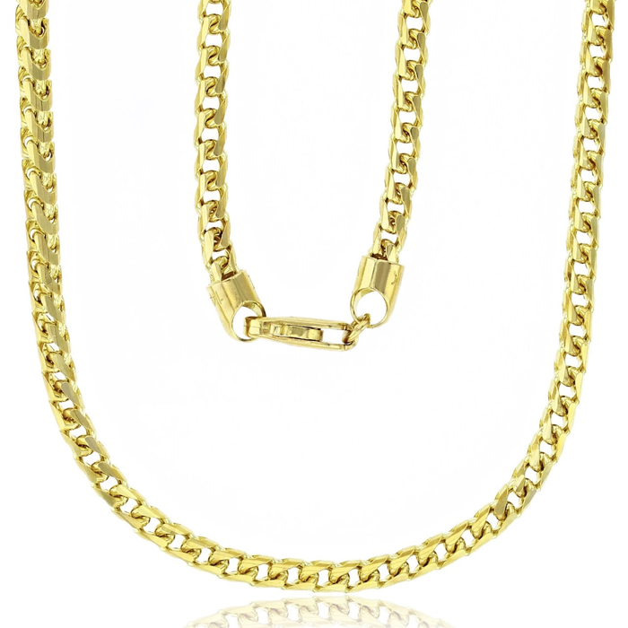 Real 14k Gold Franco Chain - 4mm