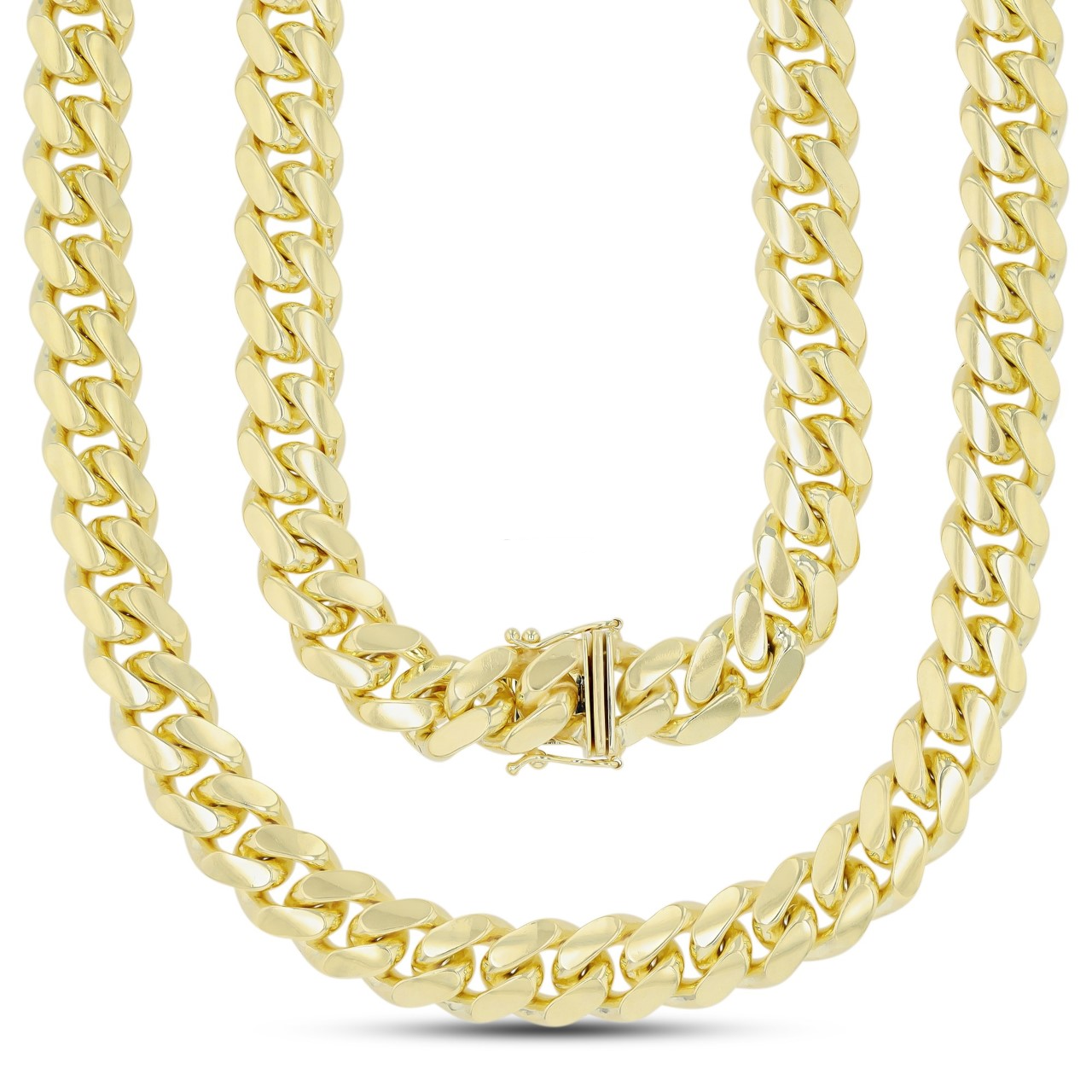 14k Solid Gold Miami Cuban Chain - 10mm
