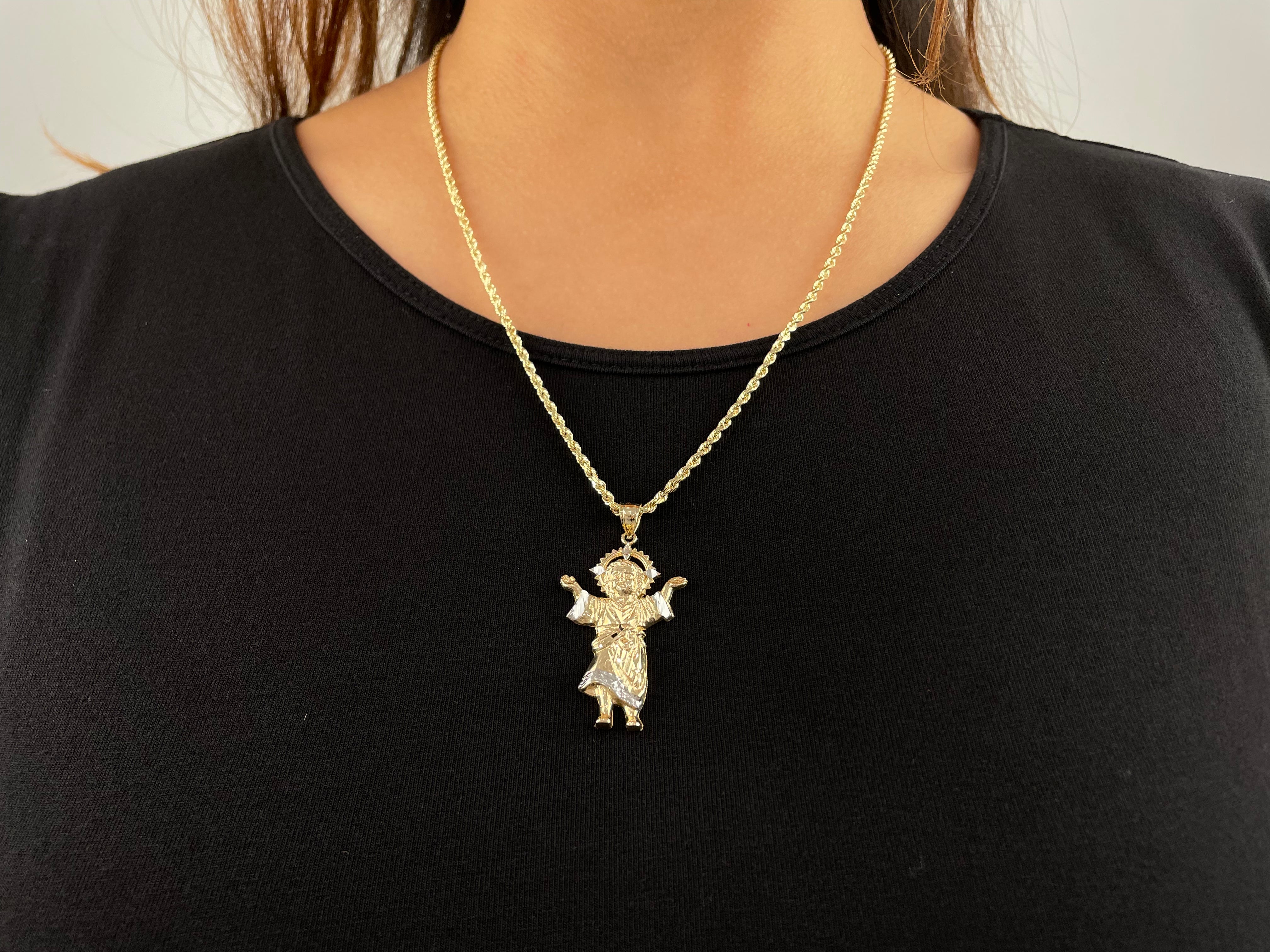 14k Gold Divino Niño (Divine Child Jesus) Necklace