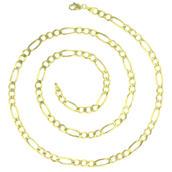 Real 14k Gold Figaro Chain - 5mm