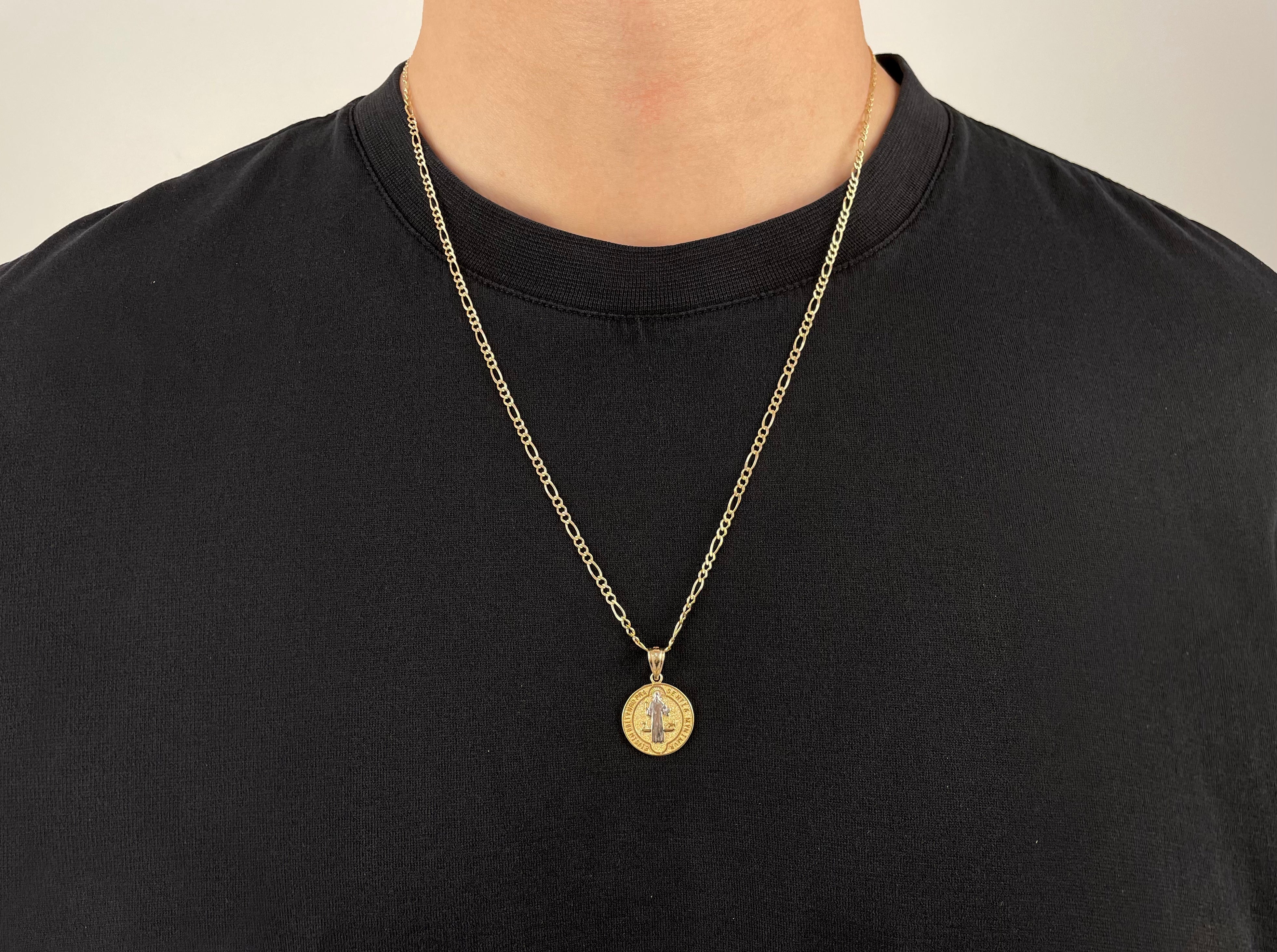 14k Gold San Benito (Saint Benedict) Necklace